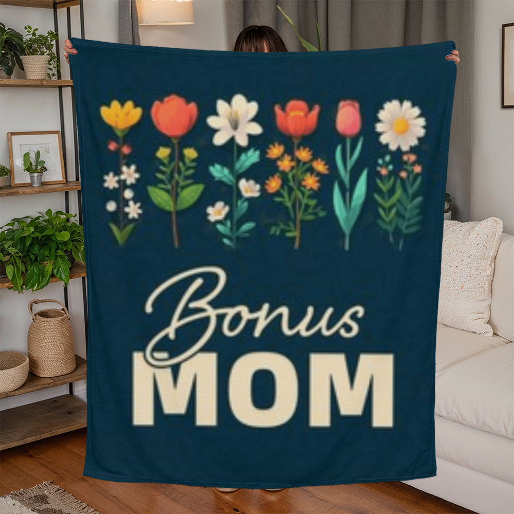 Bonus Mom- Jersey Fleece Blanket