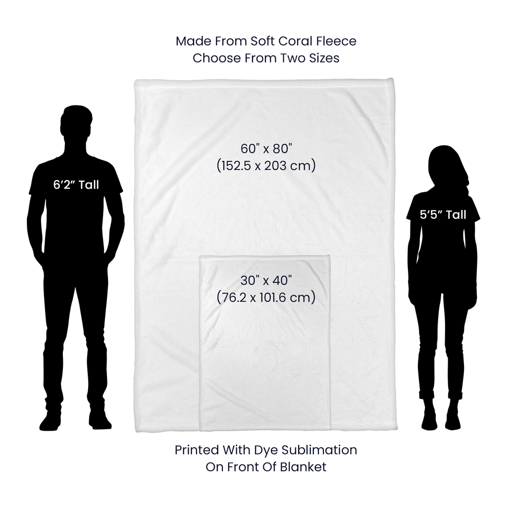 Love Is The Closest Thing To Magic - 50'' x 60'' Jersey Fleece Blanket- Valentine's Collection!