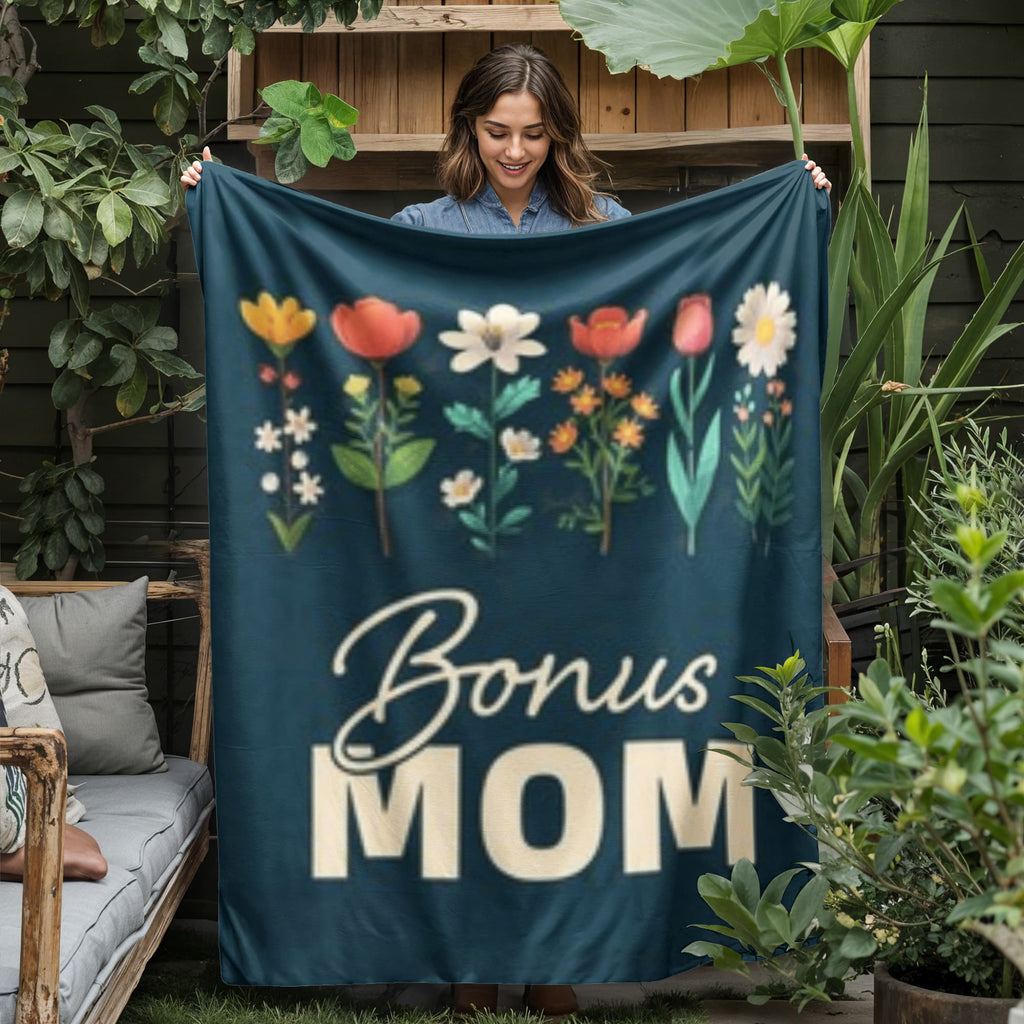 Bonus Mom- Jersey Fleece Blanket