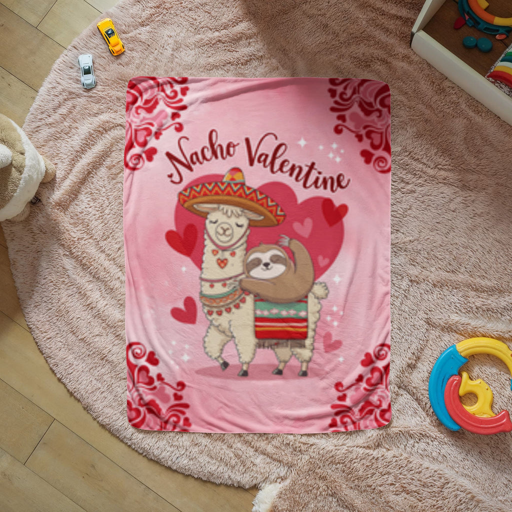 Nacho Valentine - Sherpa Fleece (super fluffy) Blanket- Valentine Collection!  (Fun size & Full size)