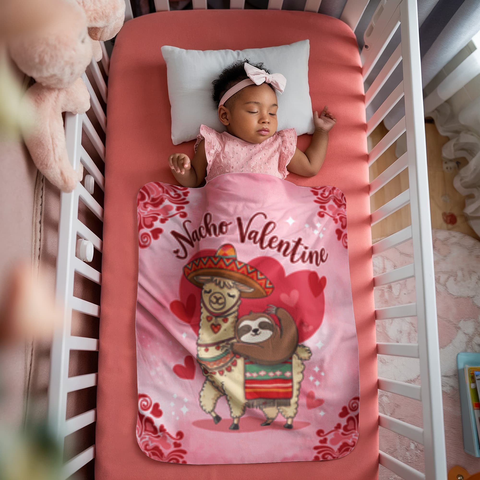 Nacho Valentine - Sherpa Fleece (super fluffy) Blanket- Valentine Collection!  (Fun size & Full size)