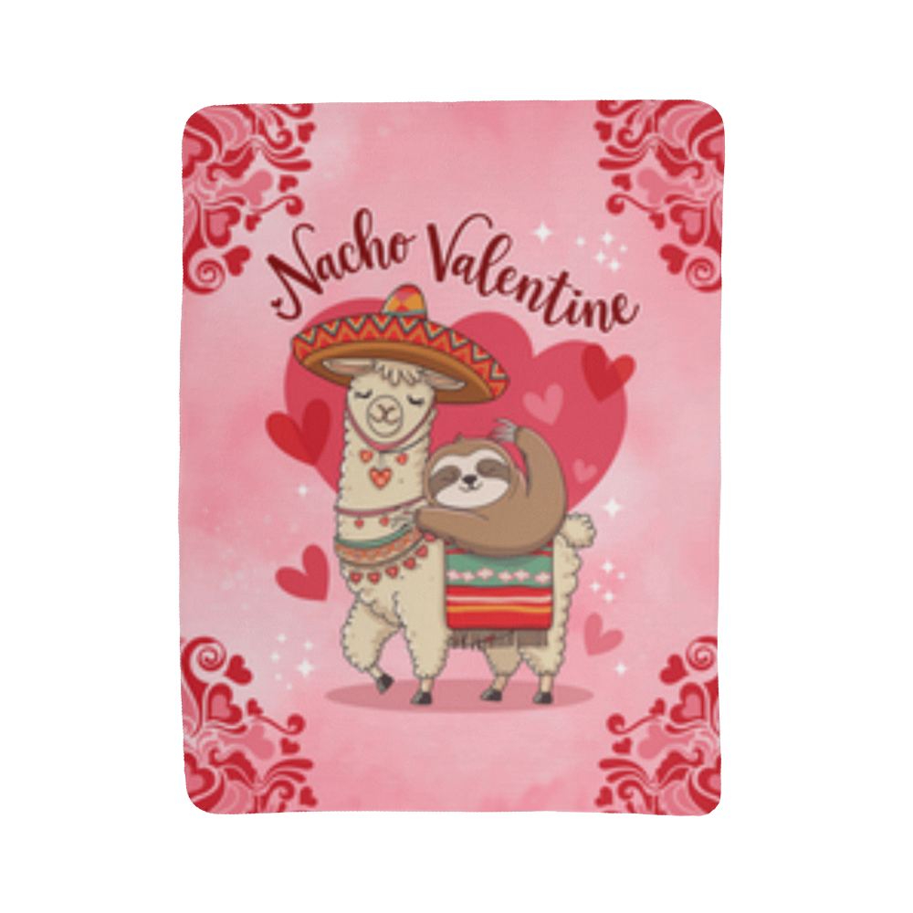 Nacho Valentine - Sherpa Fleece (super fluffy) Blanket- Valentine Collection!  (Fun size & Full size)