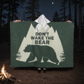 Don’t Wake The Bear- Our Hooded Sherpa Fleece Blanket