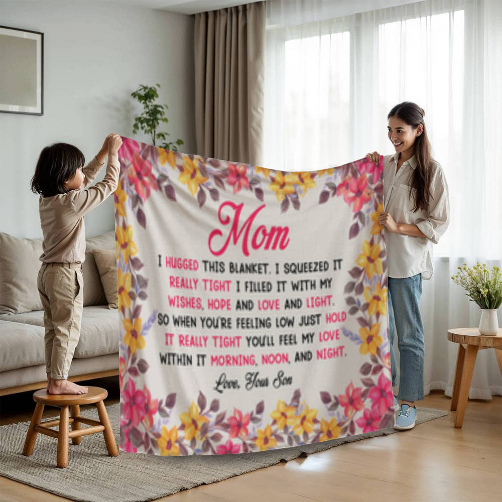 To Mom From Son -Mink Touch Fleece Blanket