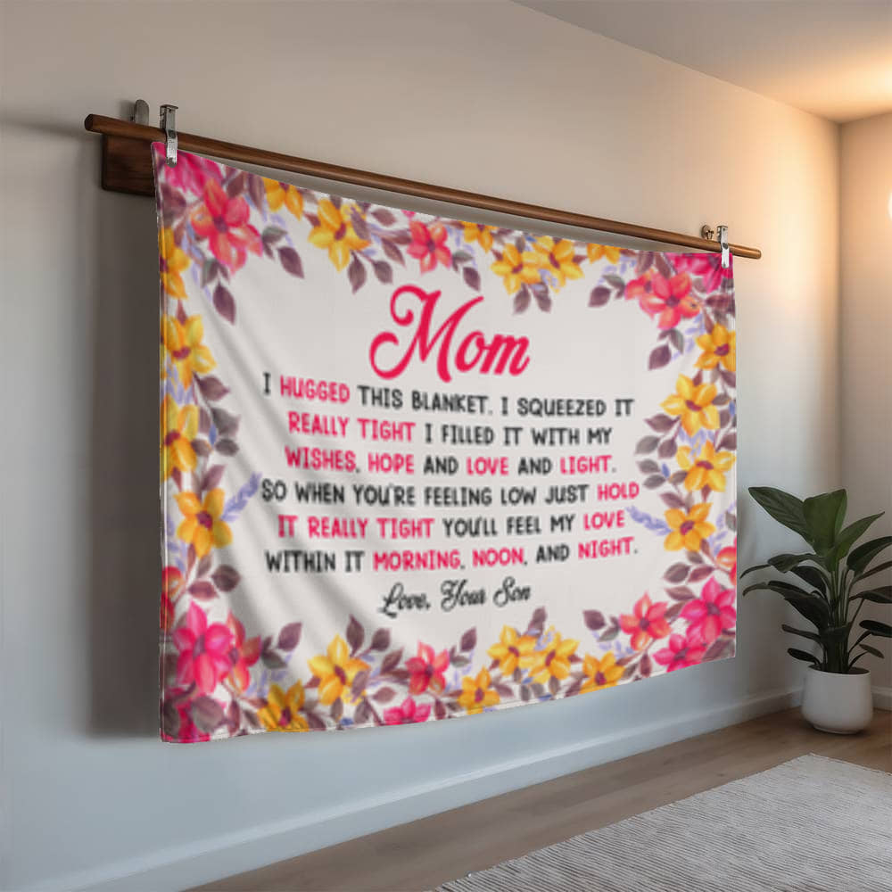To Mom From Son -Mink Touch Fleece Blanket