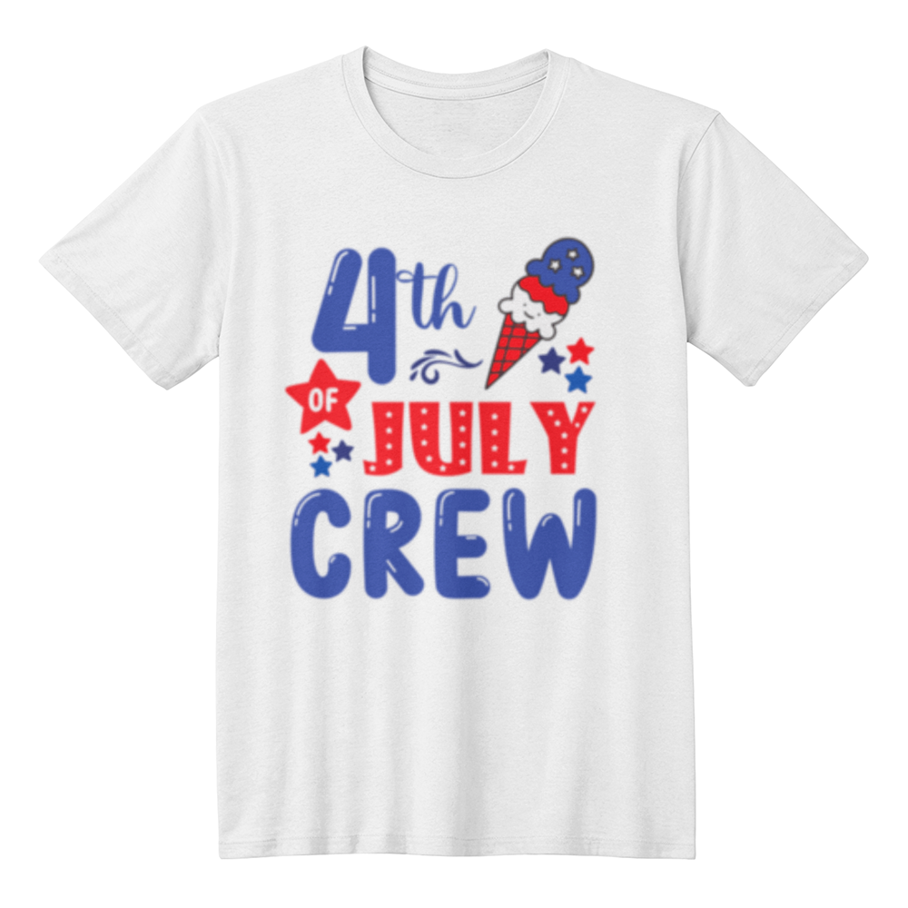 4th July Crew - Unisex Adult T-Shirt Front Print