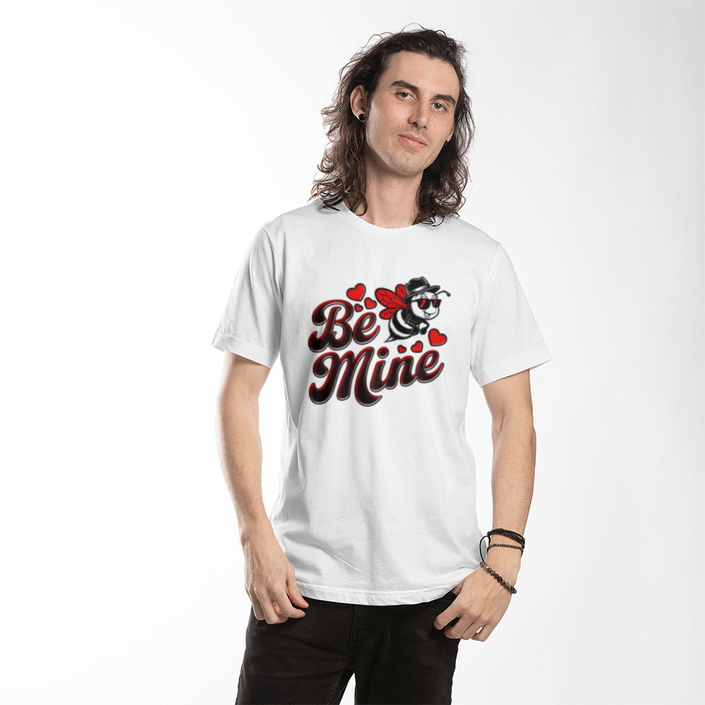 Be Mine_  White Bee T-Shirt - Valentine Collection!