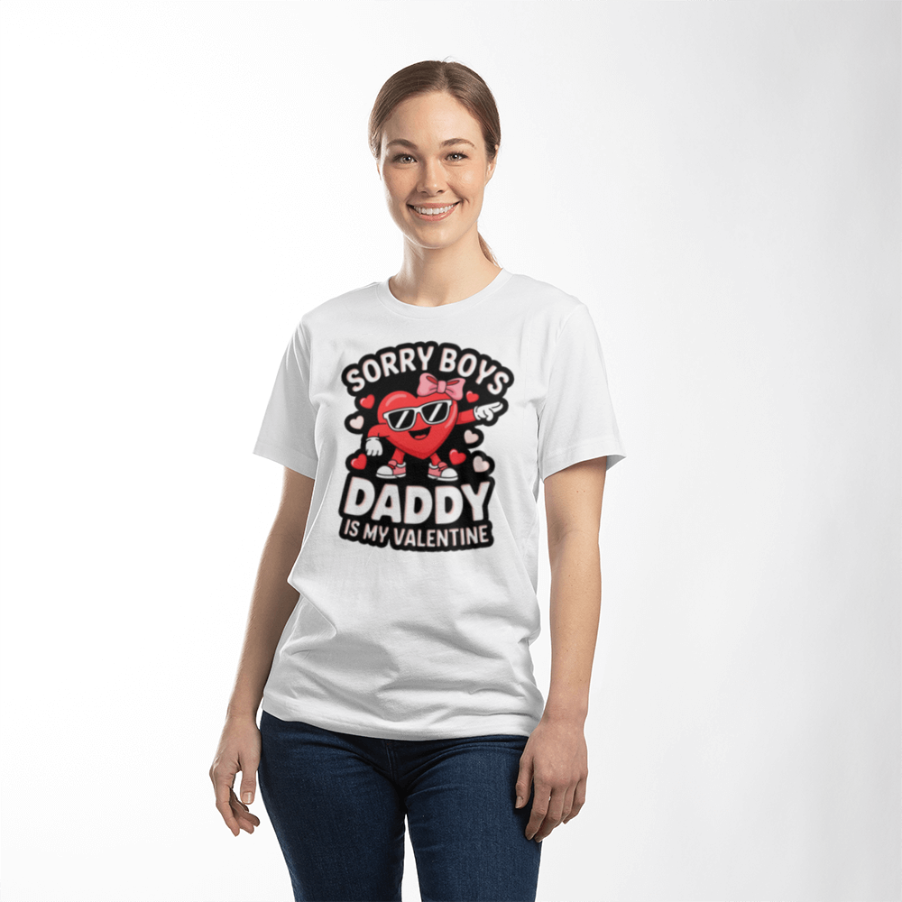 Sorry Boys Daddy Is My Valentine- T-Shirt - Valentine Collection!