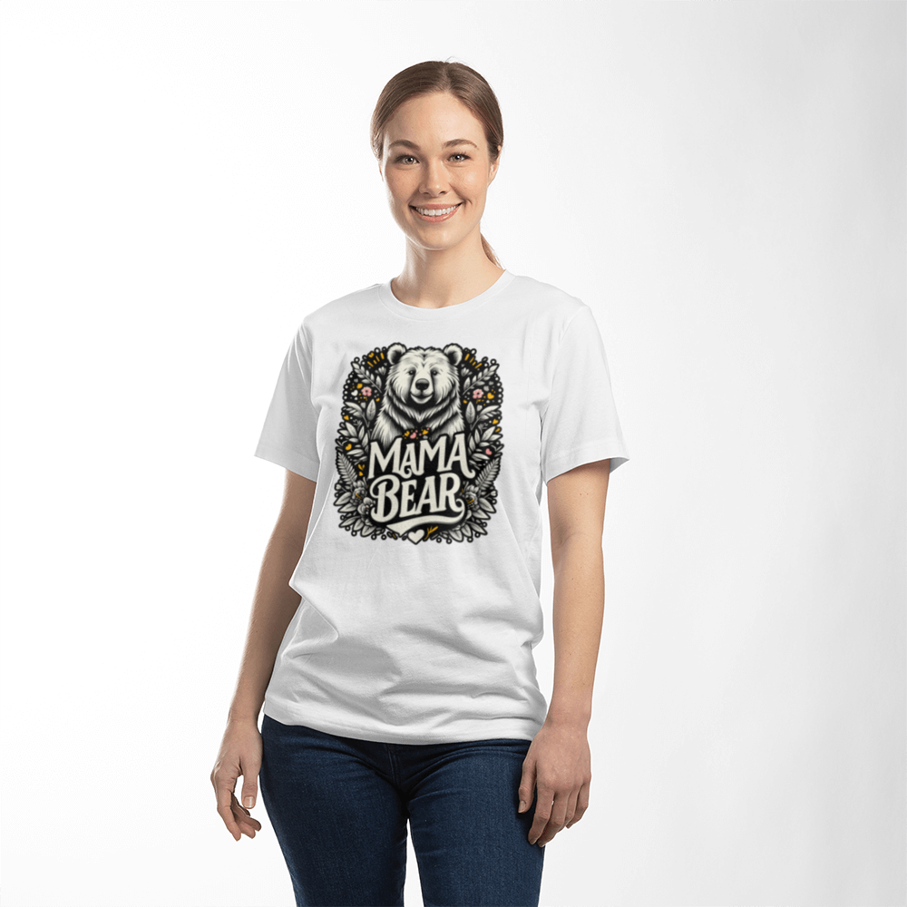Mama Bear - T-Shirt - Black & White