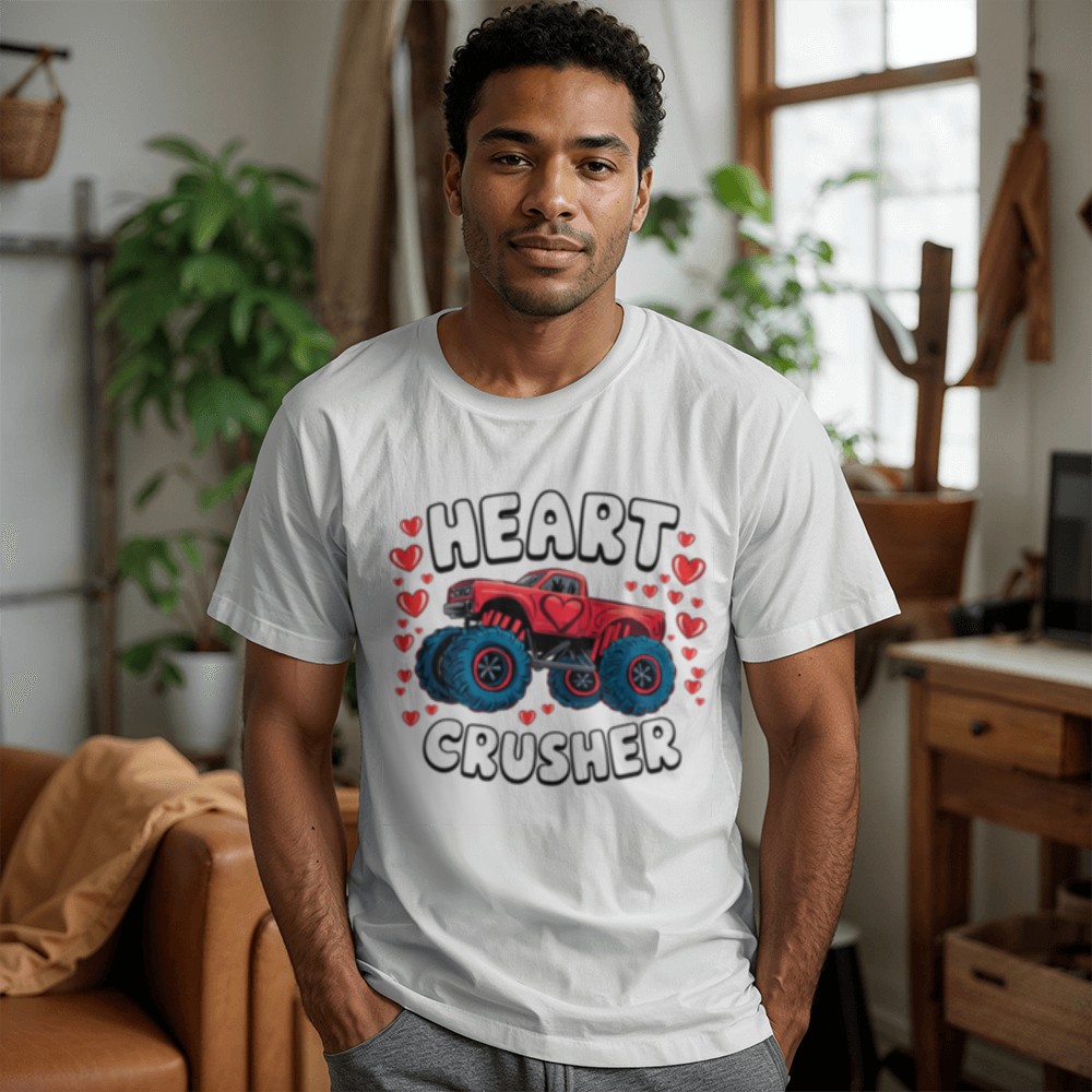 Heart Crusher - White or Black T-Shirt - Valentines Collection!