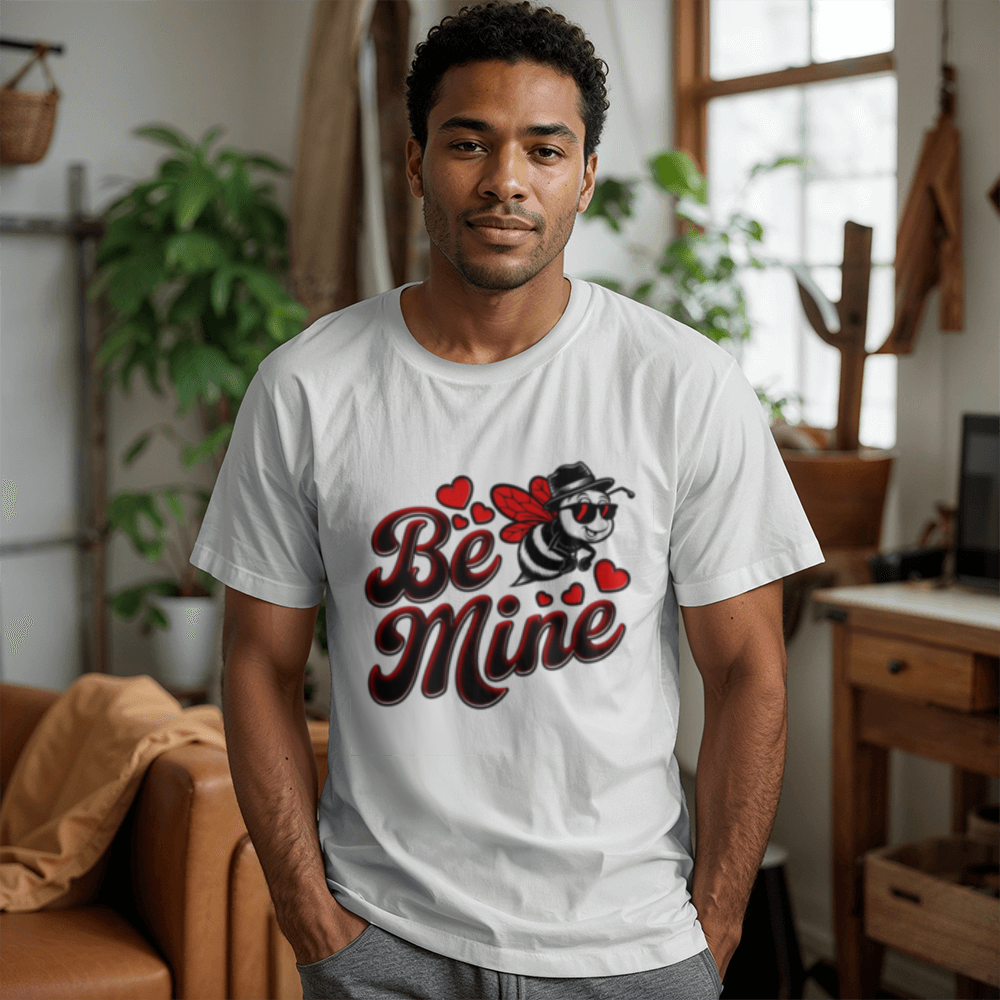 Be Mine_  White Bee T-Shirt - Valentine Collection!