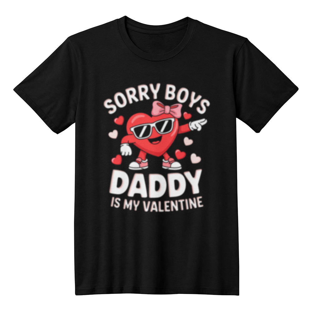 Sorry Boys Daddy Is My Valentine- T-Shirt - Valentine Collection!