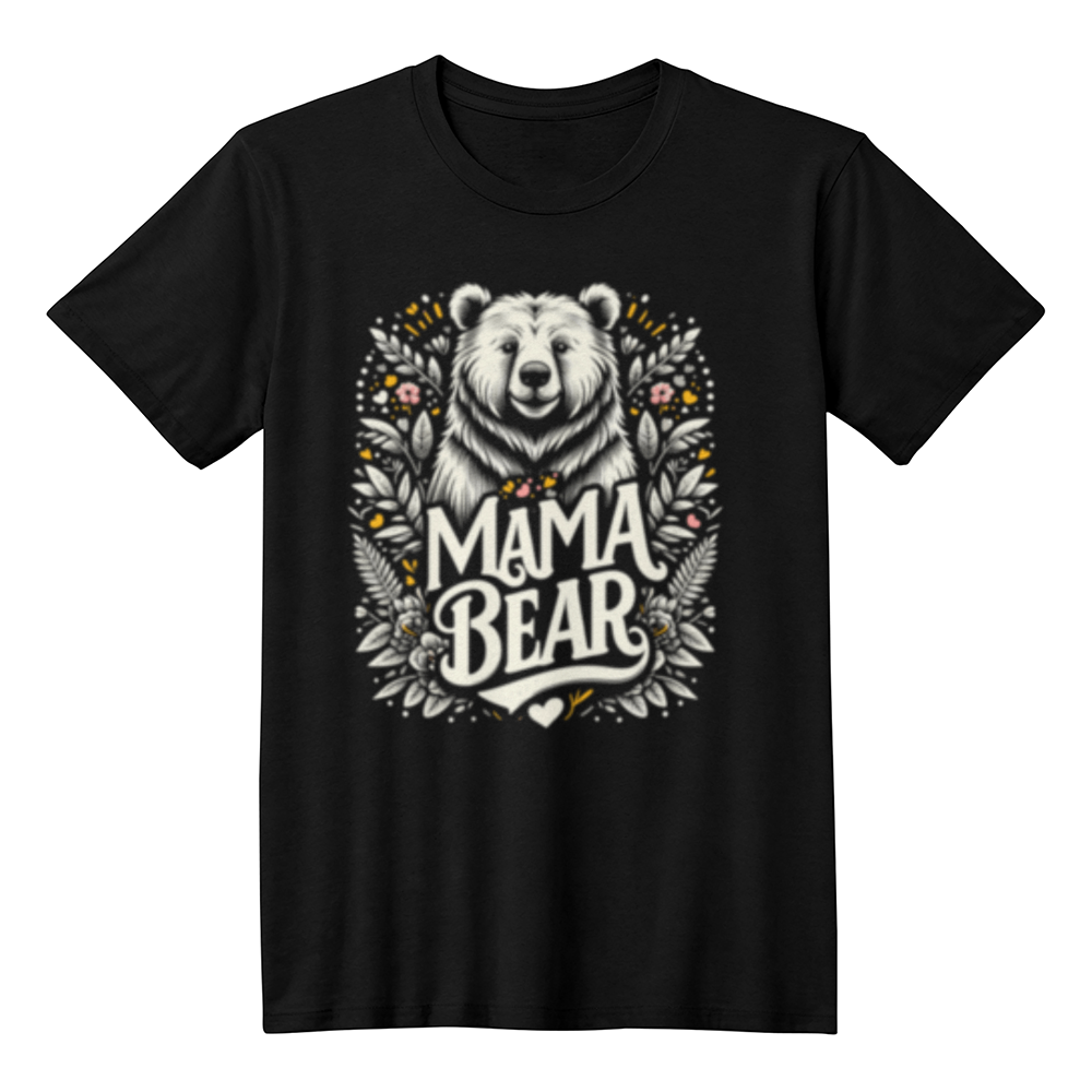 Mama Bear - T-Shirt - Black & White