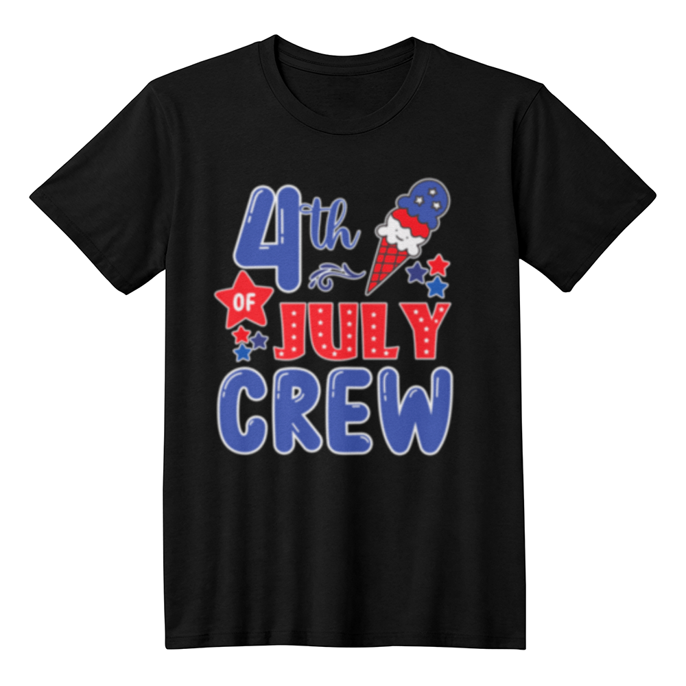 4th July Crew - Unisex Adult T-Shirt Front Print