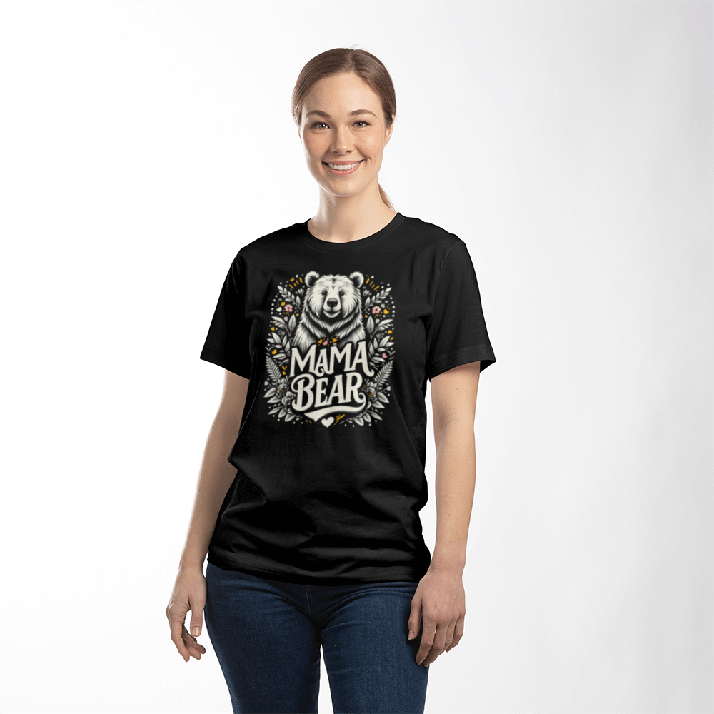 Mama Bear - T-Shirt - Black & White