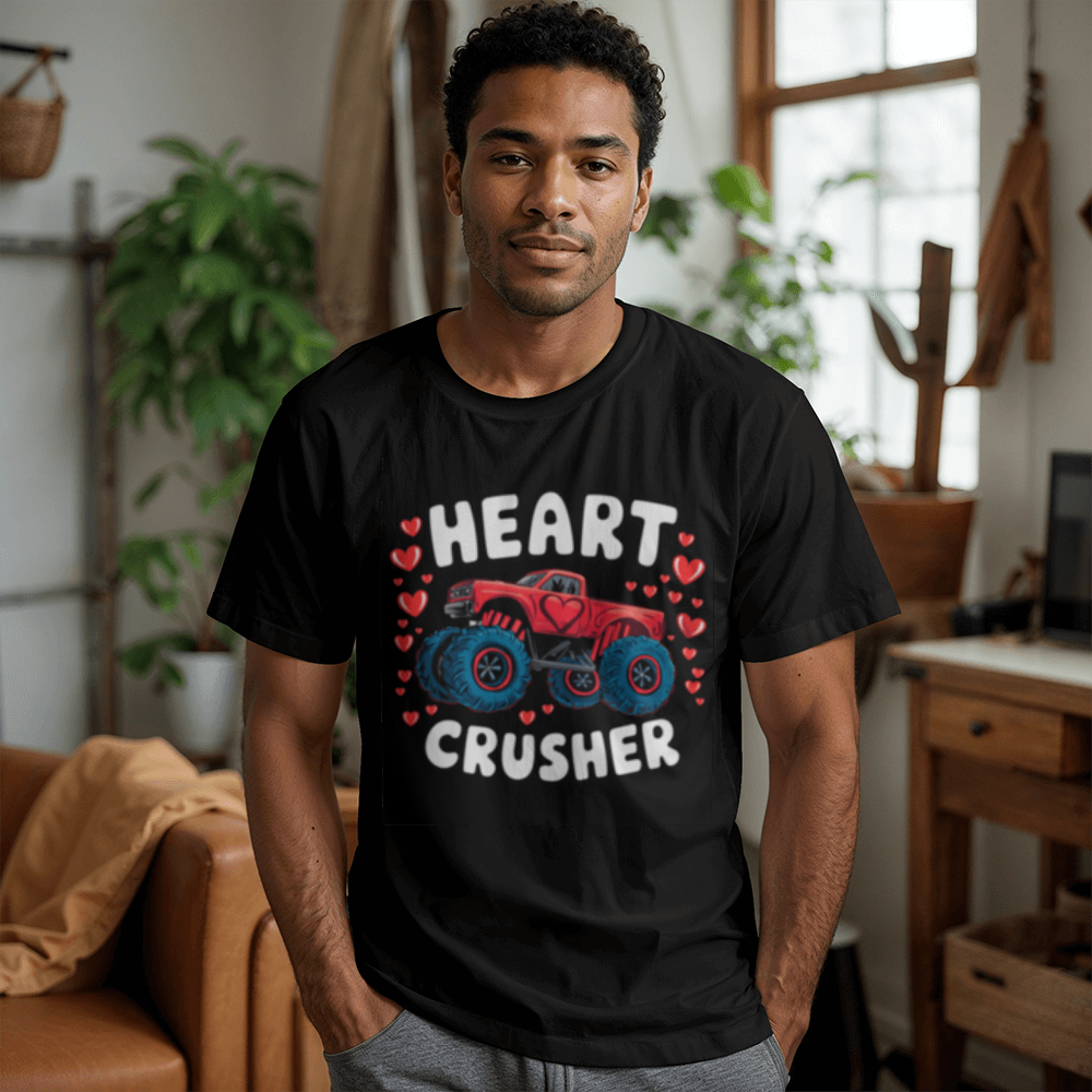 Heart Crusher - White or Black T-Shirt - Valentines Collection!