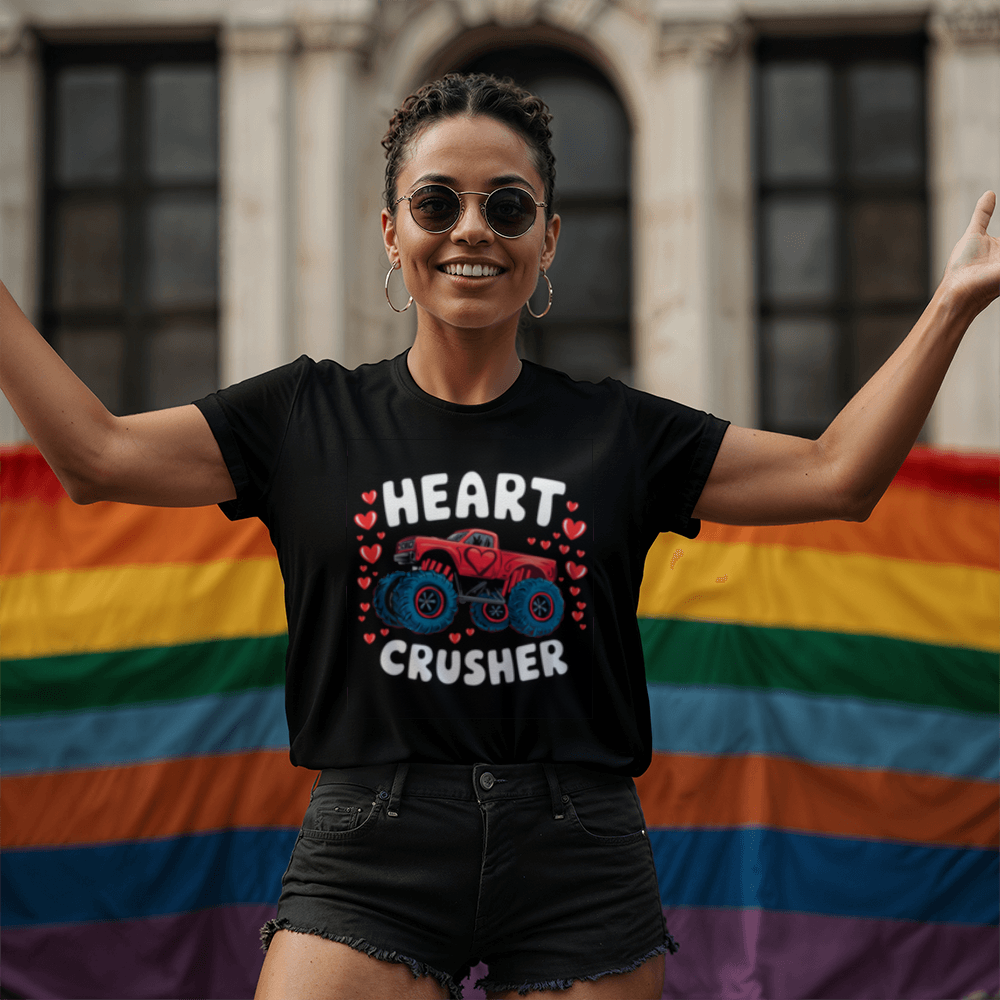 Heart Crusher - White or Black T-Shirt - Valentines Collection!