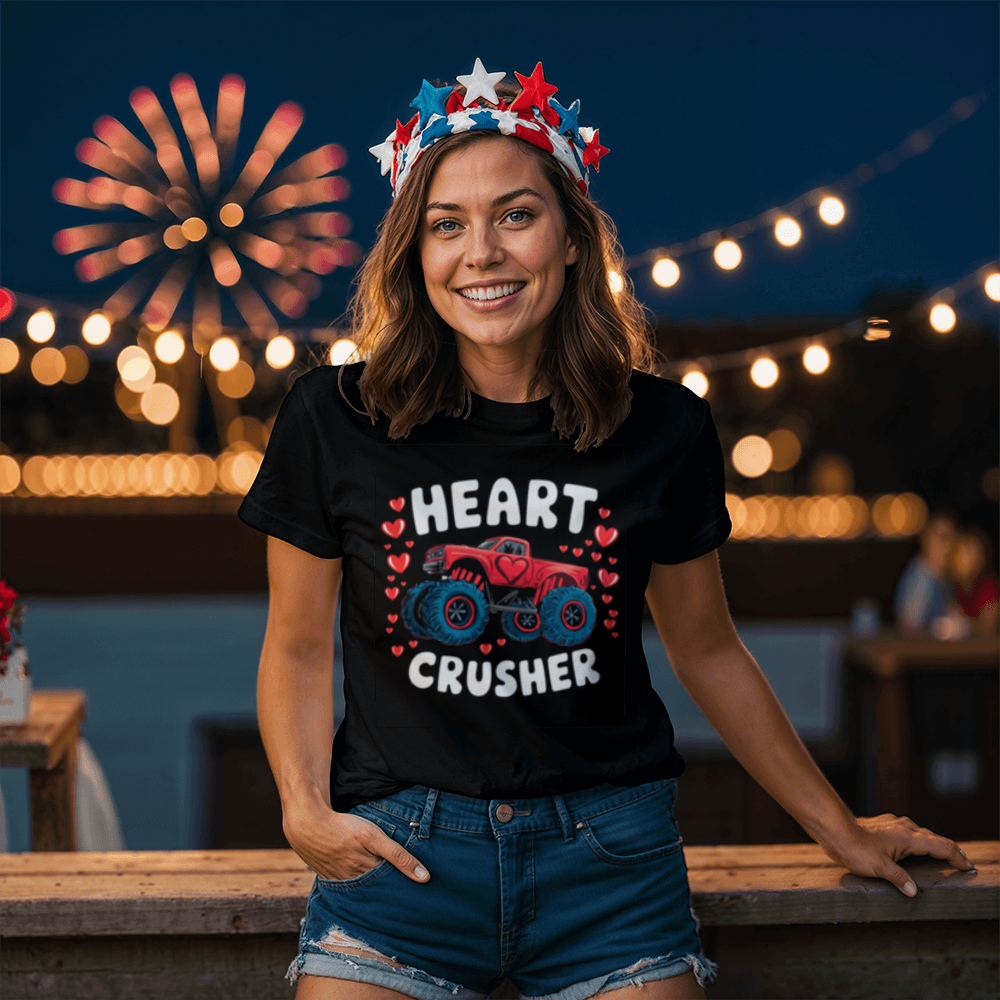 Heart Crusher - White or Black T-Shirt - Valentines Collection!