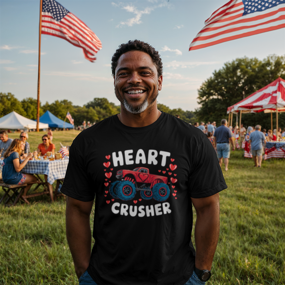 Heart Crusher - White or Black T-Shirt - Valentines Collection!