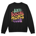Anti-Social Mom's Club - Unisex Crewneck  Fleece Sweatshirt