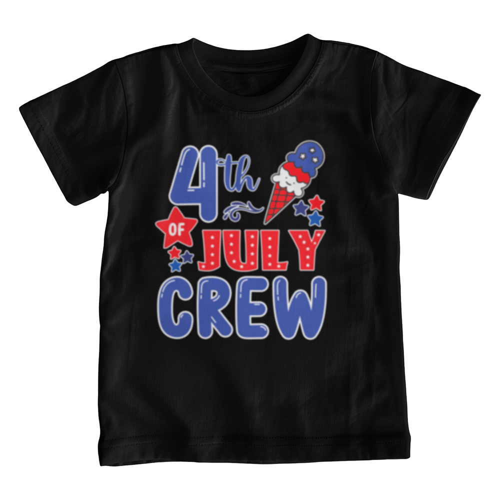 4th of July Crew - Little Kids T-Shirt