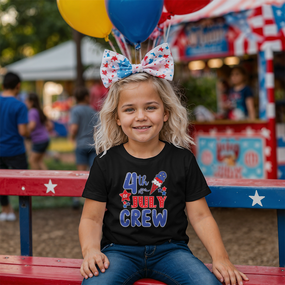 4th of July Crew - Little Kids T-Shirt