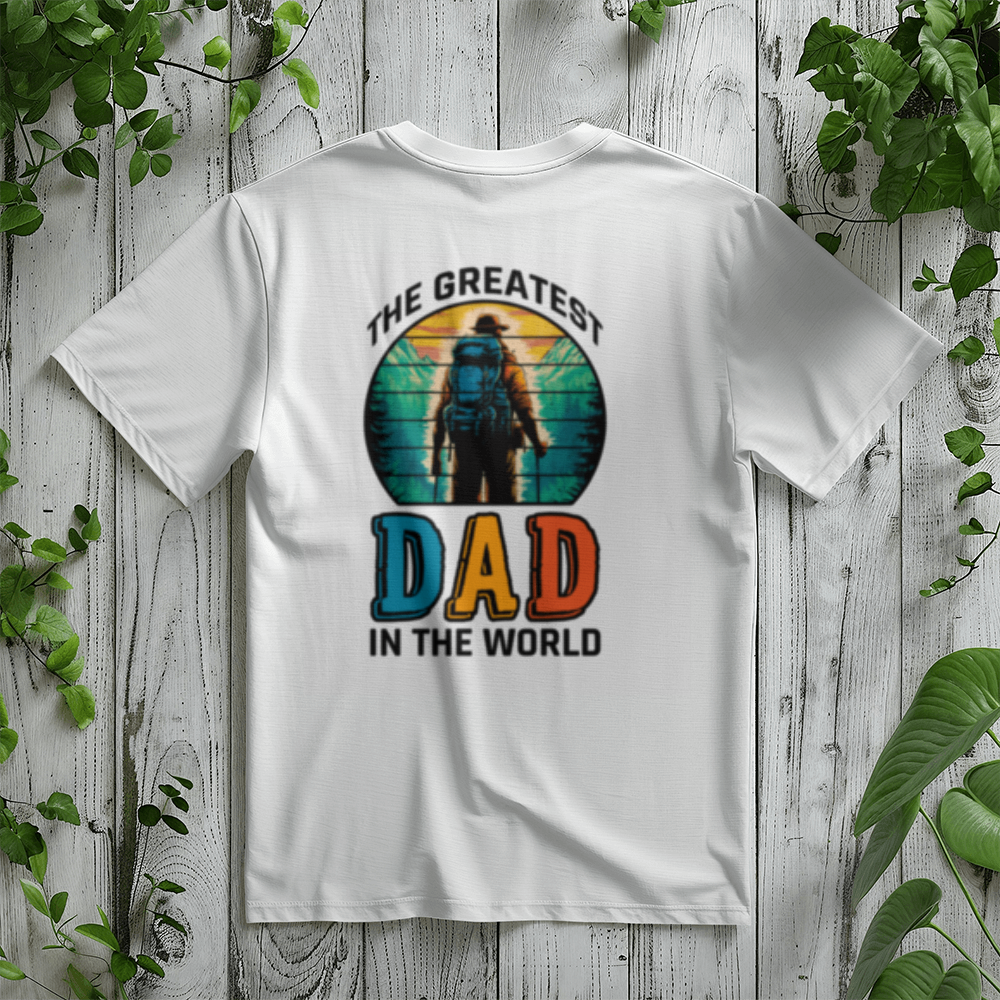 The Greatest DAD - Back Logo -White T-Shirt