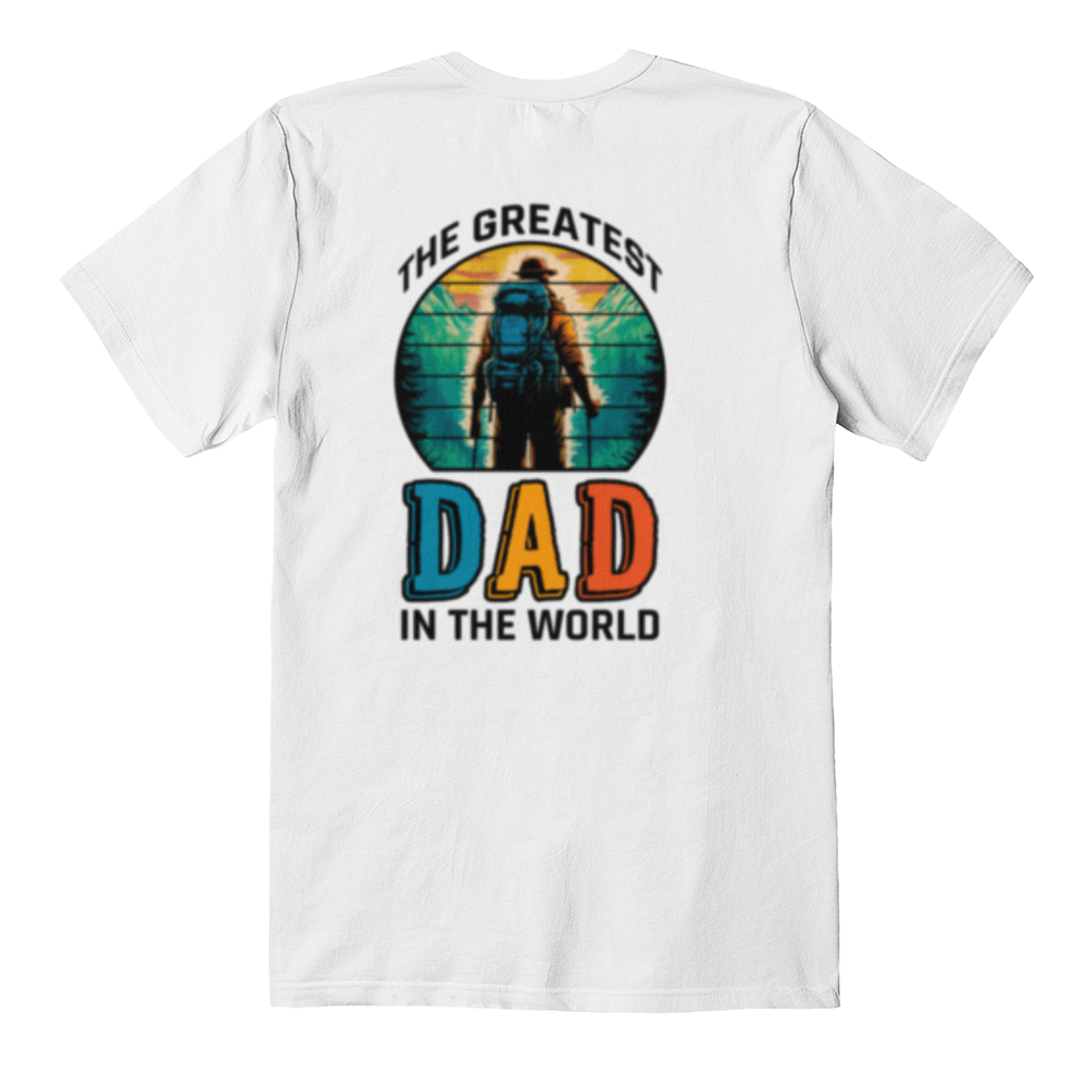 The Greatest DAD - Back Logo -White T-Shirt