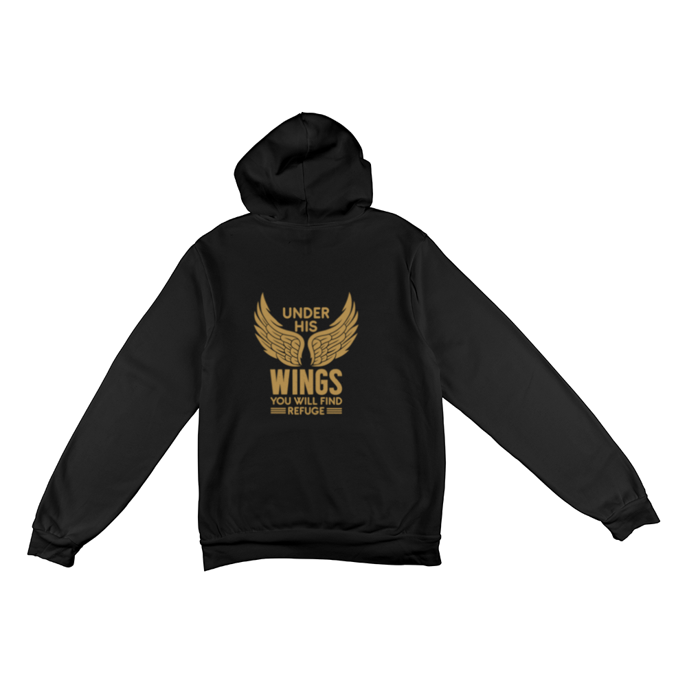 Faith - Under His Wings - Adult Unisex Pullover Fleece Hoodie