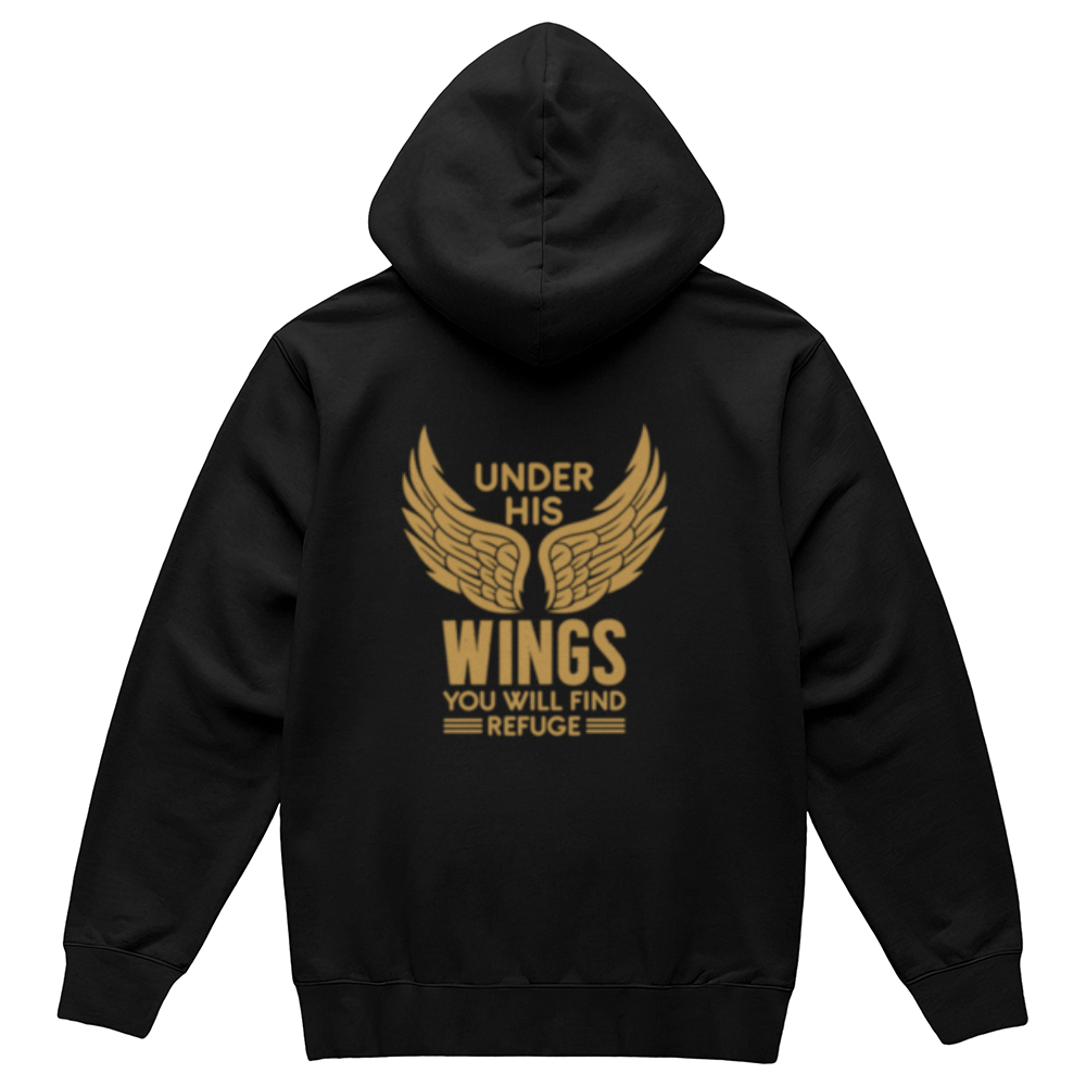 Faith - Under His Wings - Adult Unisex Pullover Fleece Hoodie
