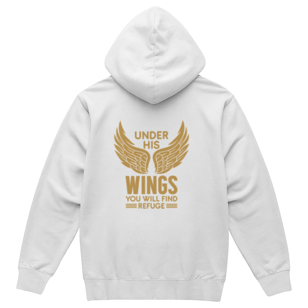 Faith - Under His Wings - Adult Unisex Pullover Fleece Hoodie