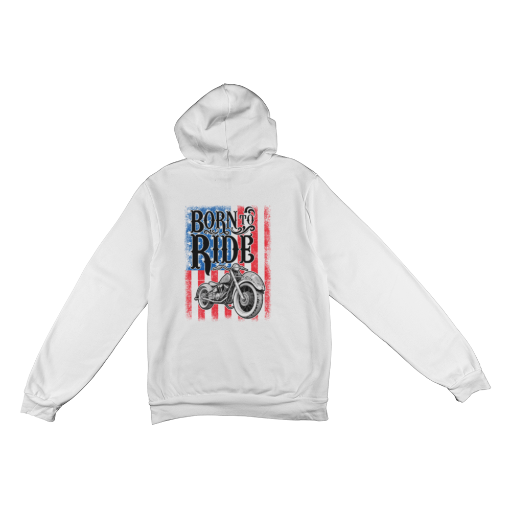 Born To Ride - Motorcycle - Unisex Pullover Fleece Hoodie