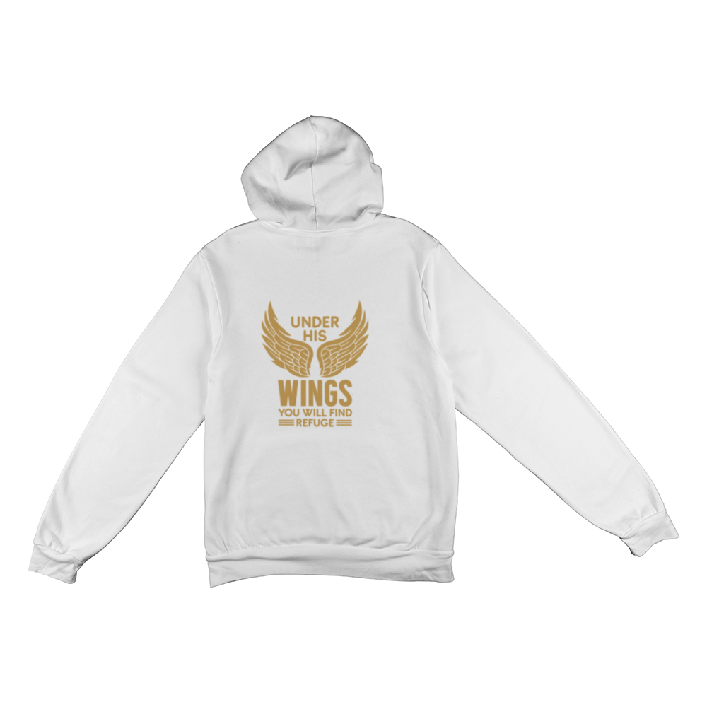 Faith - Under His Wings - Adult Unisex Pullover Fleece Hoodie