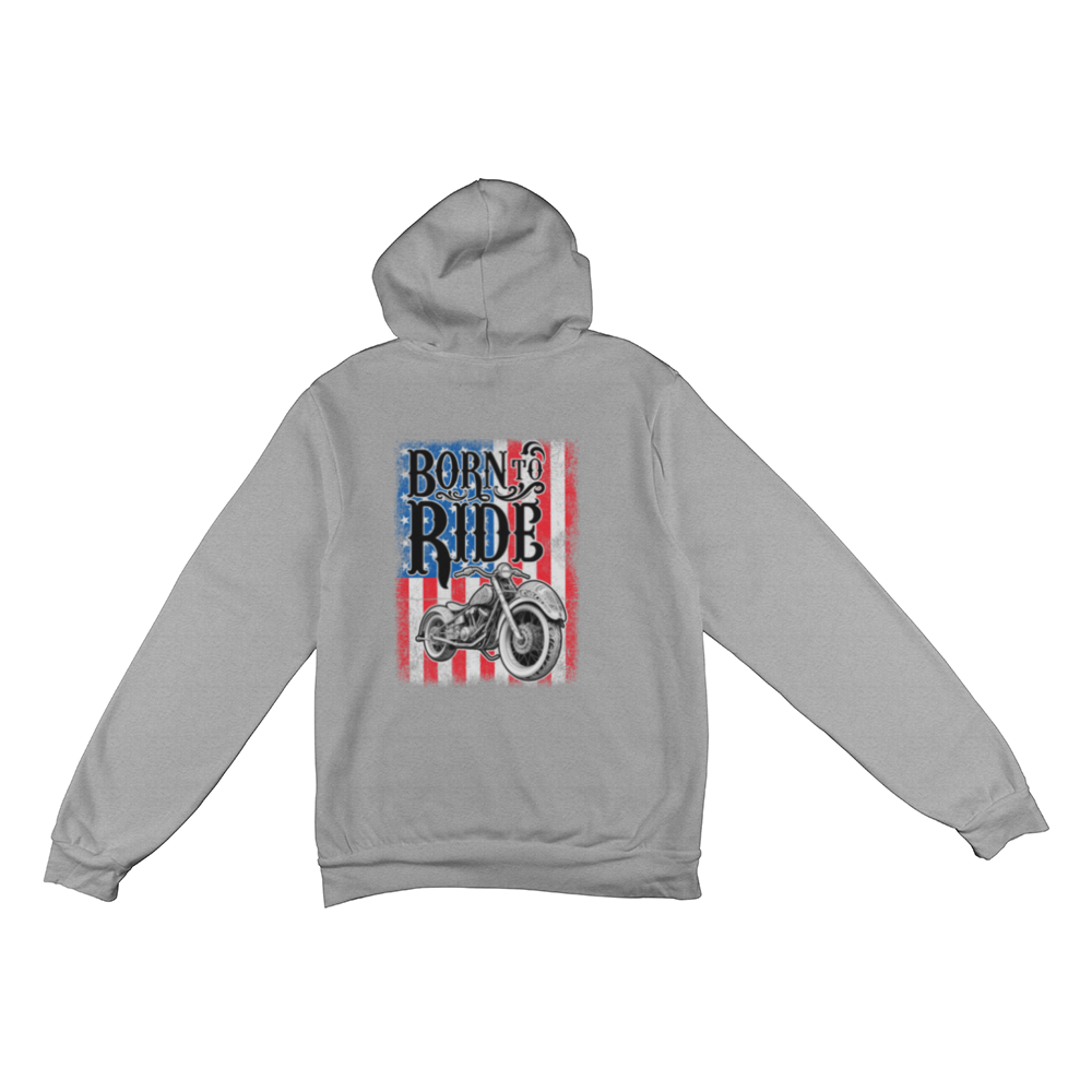 Born To Ride - Motorcycle - Unisex Pullover Fleece Hoodie