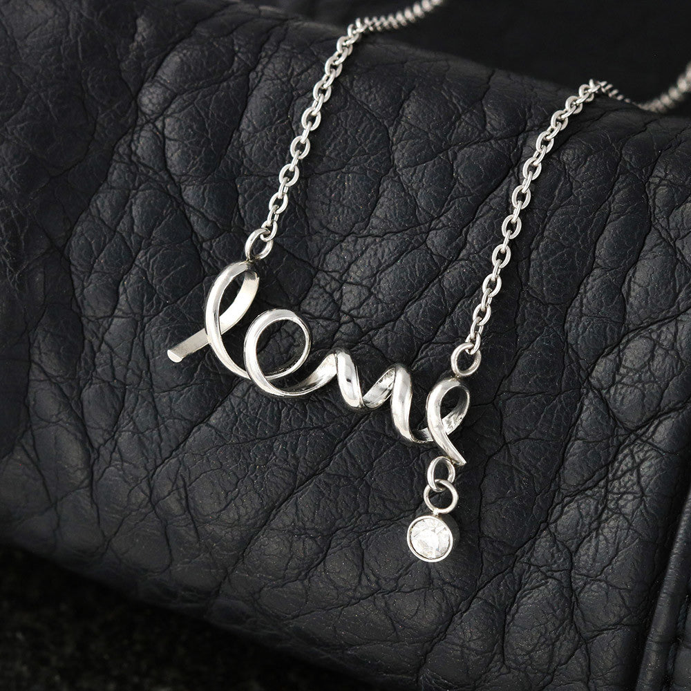 Love - Simple & True -  Hand Scripted Love Necklace