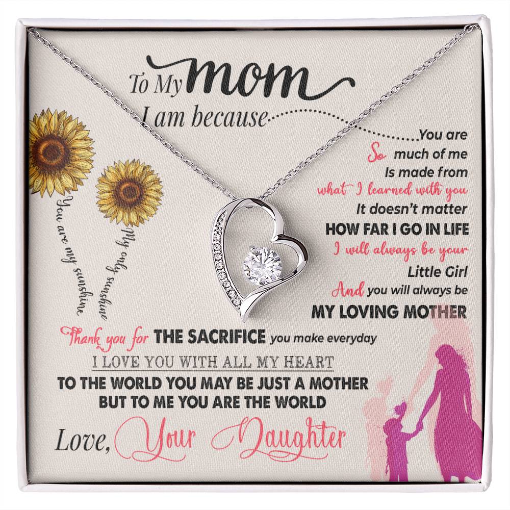 You Are My Sunshine - Forever Love Necklace - GOLD FINISH