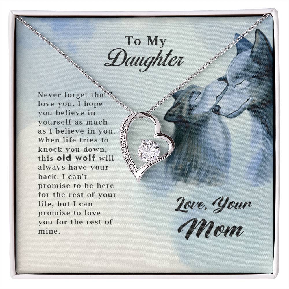 Old Wolf - Forever Love Necklace- GOLD FINISH
