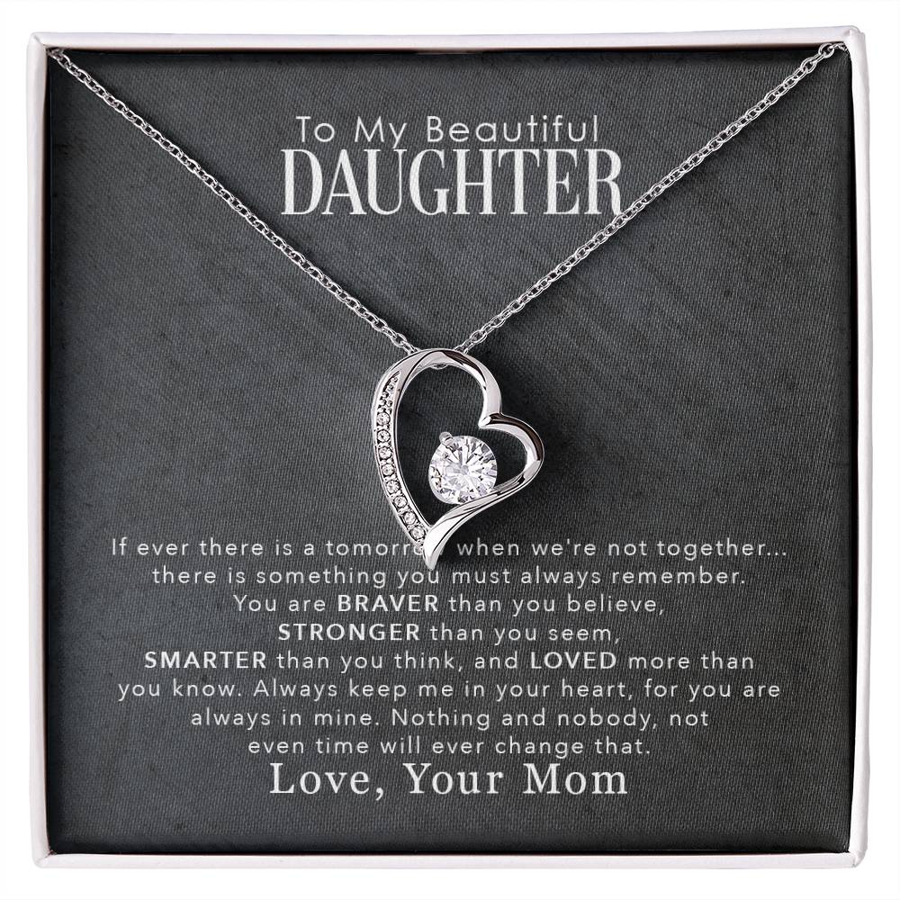 My Beautiful Daughter - Forever Love Necklace- GOLD FINISH