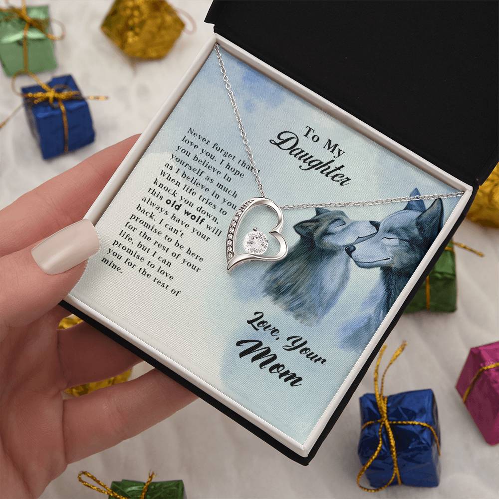 Old Wolf - Forever Love Necklace- GOLD FINISH