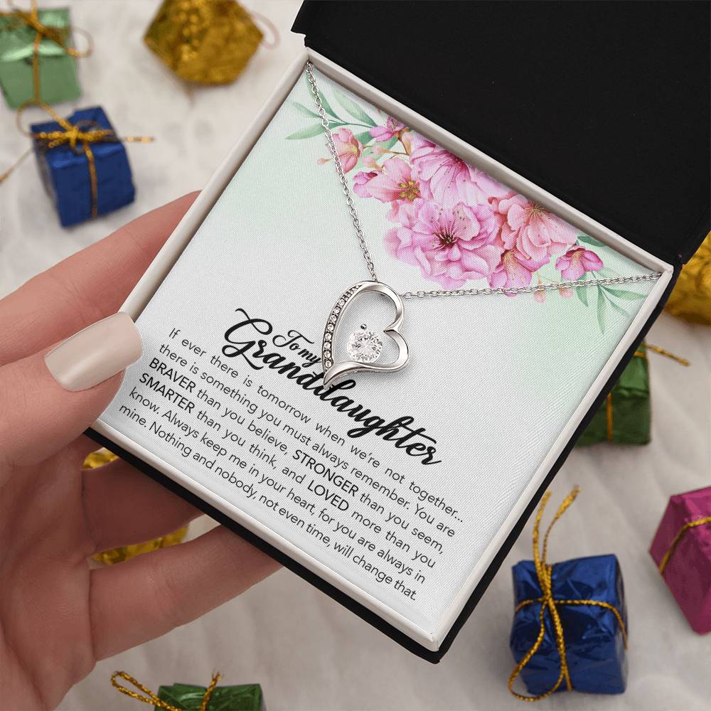 Brave Granddaughter - Forever Love Necklace -GOLD FINISH