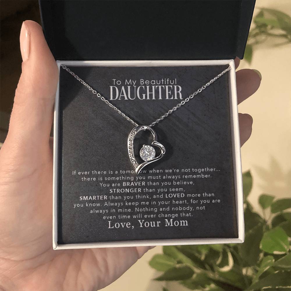 My Beautiful Daughter - Forever Love Necklace- GOLD FINISH