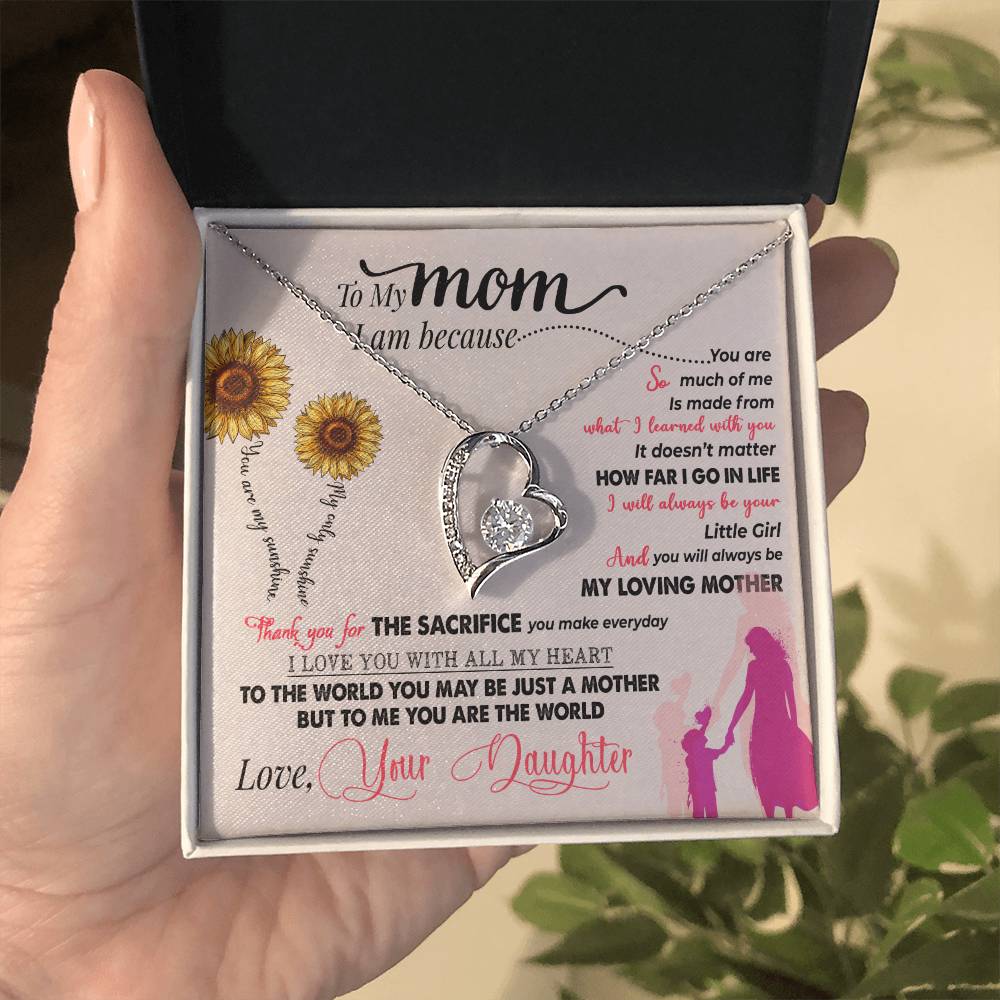 You Are My Sunshine - Forever Love Necklace - GOLD FINISH
