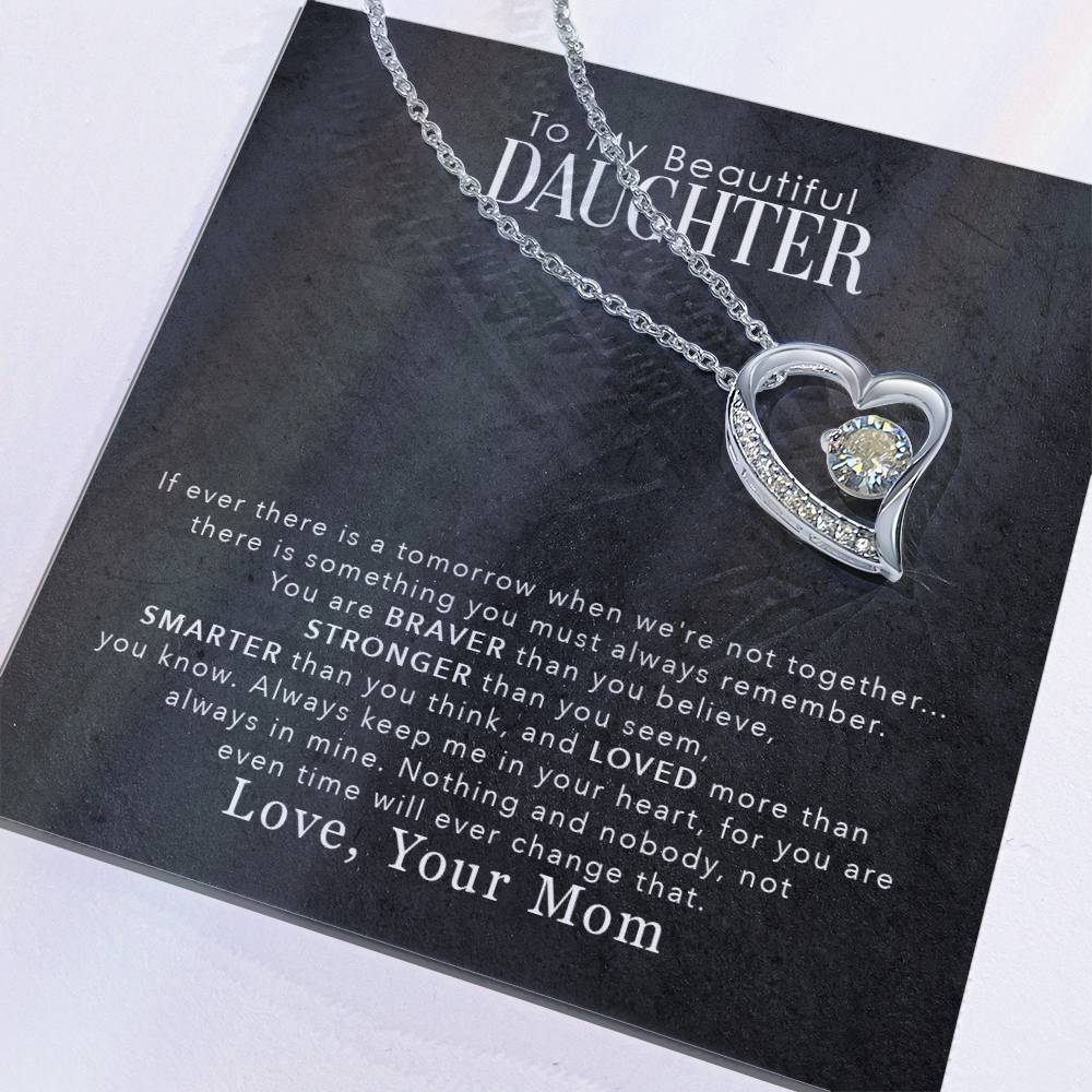 My Beautiful Daughter - Forever Love Necklace- GOLD FINISH