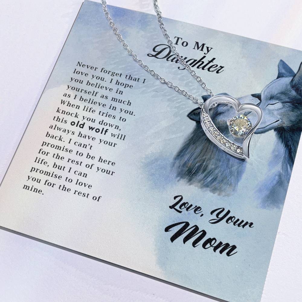 Old Wolf - Forever Love Necklace- GOLD FINISH