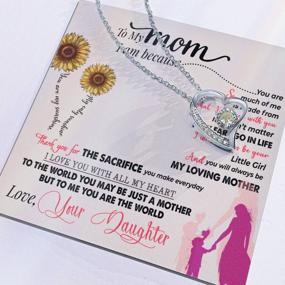 You Are My Sunshine - Forever Love Necklace - GOLD FINISH
