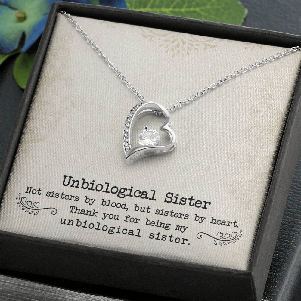 Unbiological Sister - Forever Love Necklace - GOLD FINISH