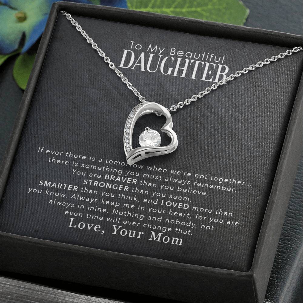 My Beautiful Daughter - Forever Love Necklace- GOLD FINISH