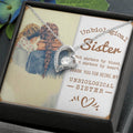 Best Friends- Unbiological Sister- Forever Love Necklace - GOLD FINISH