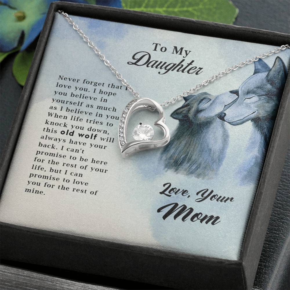 Old Wolf - Forever Love Necklace- GOLD FINISH