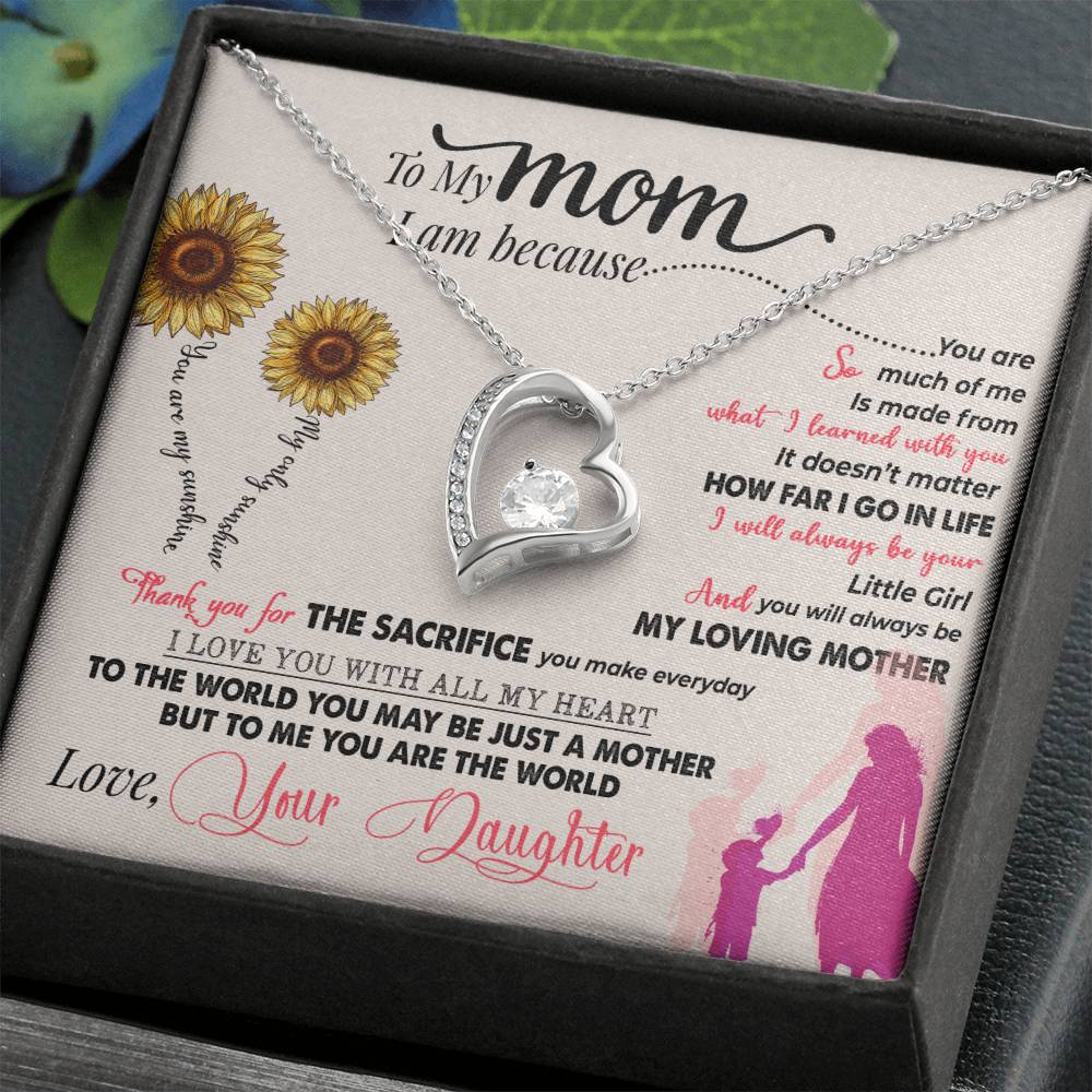 You Are My Sunshine - Forever Love Necklace - GOLD FINISH